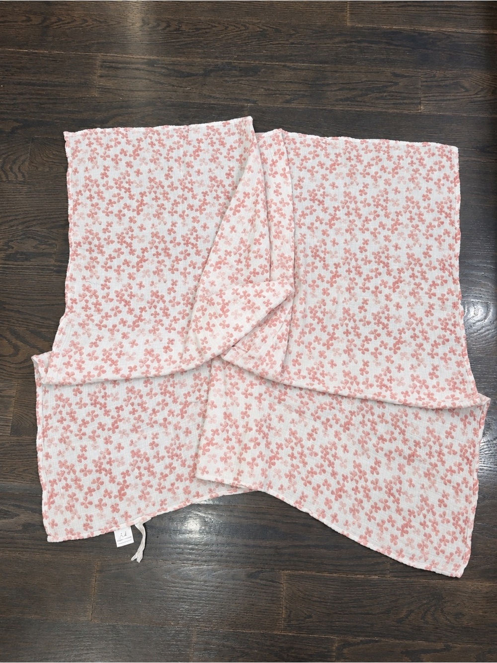 Aden + Anais Floral Pink Muslin Baby Swaddle Blanket